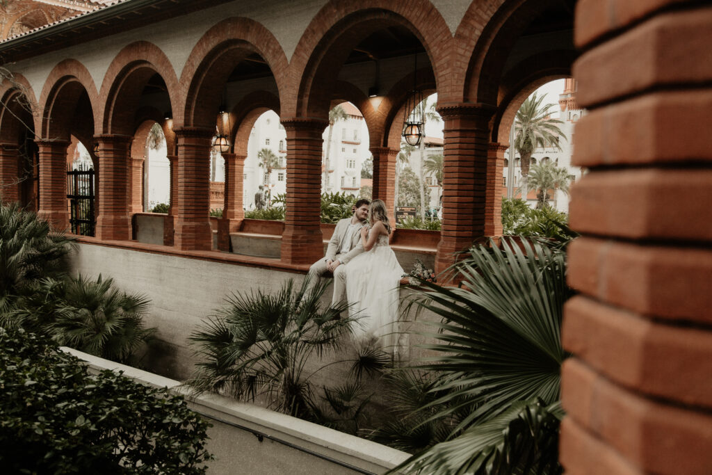 St. Augustine Elopement Portraits at Flagler College