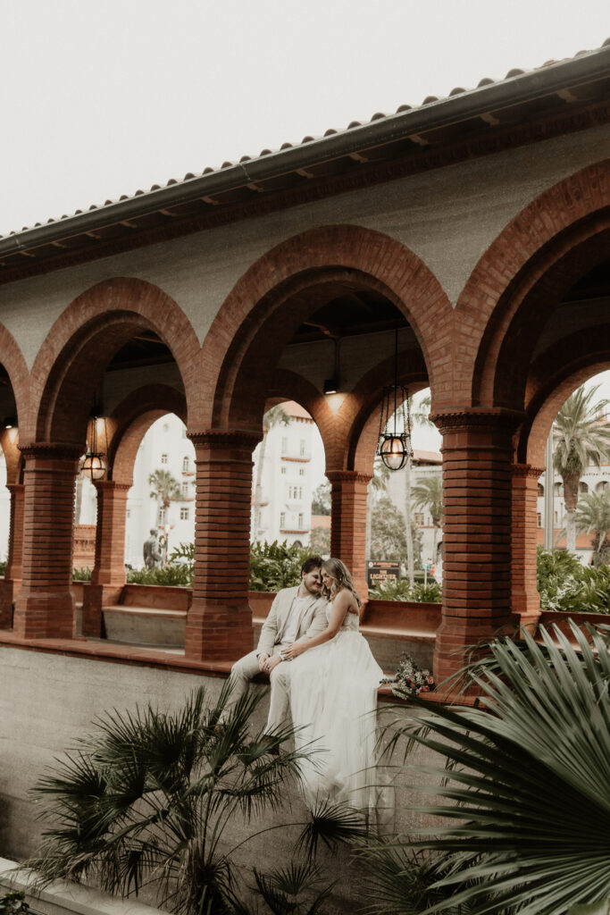 Flagler College Couples portrait during elopement day