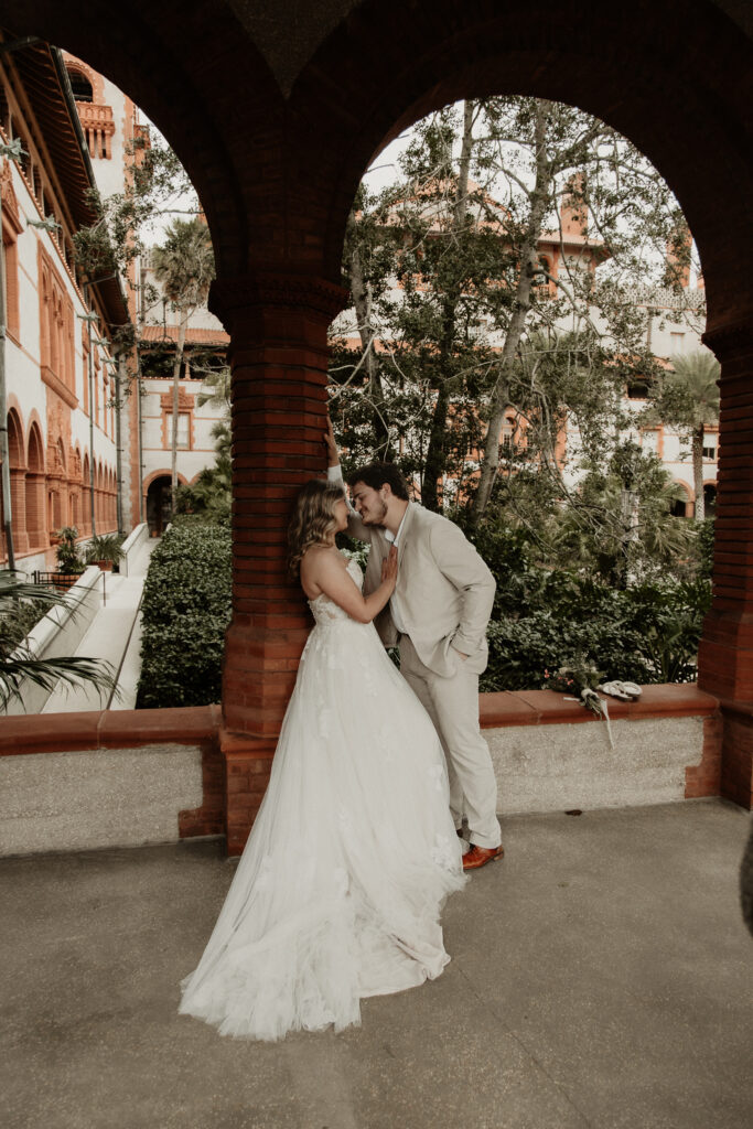 Bride and Groom in Flagler College