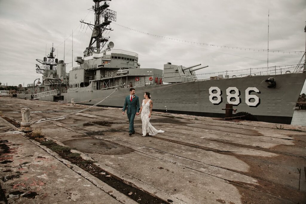 Military elopement location in Florida, USS Orleck